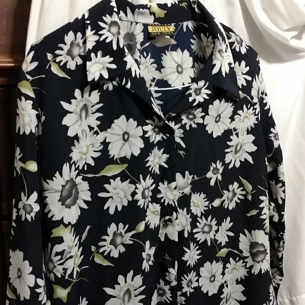 Floral print dress blouse